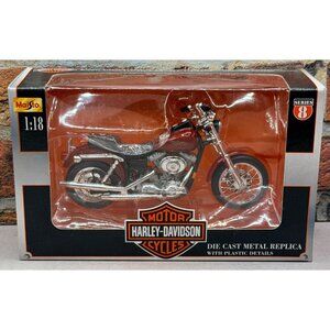 Harley Davidson Series 8 Die Cast Metal Motorcycle Replica 1:18 Scale Model